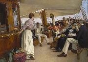 Julius LeBlanc Stewart On the Yacht Namouna, Venice oil painting artist